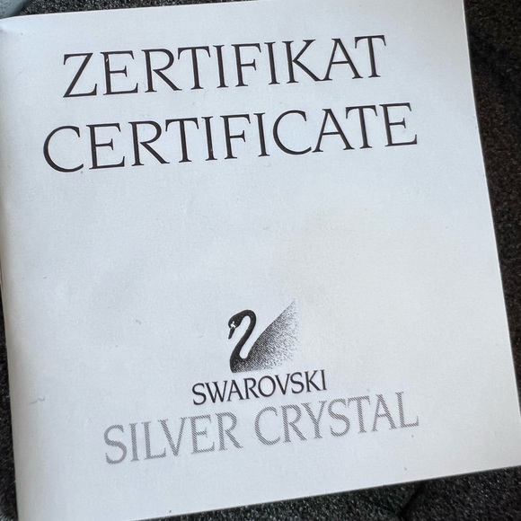 Authentic Swarovski Crystal Dog Figurine vintage w/ certificate - Picture 11 of 12